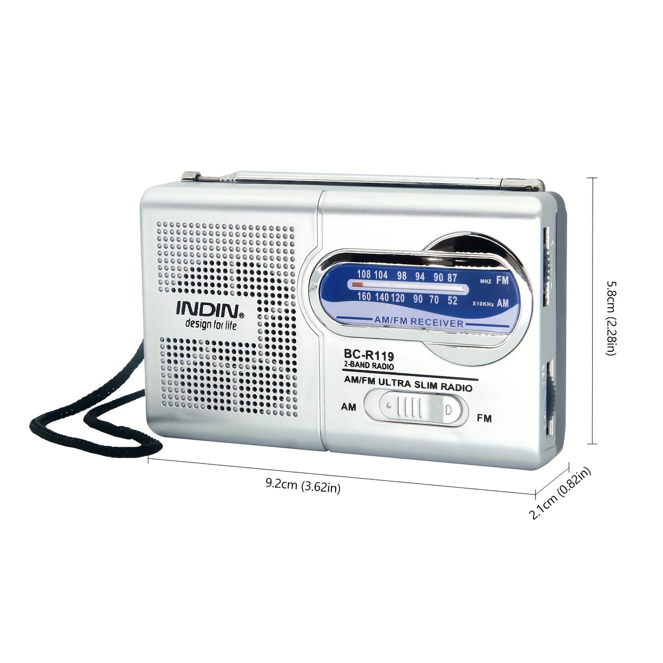 Mini Rádio Portátil AM/FM - Imagem 4